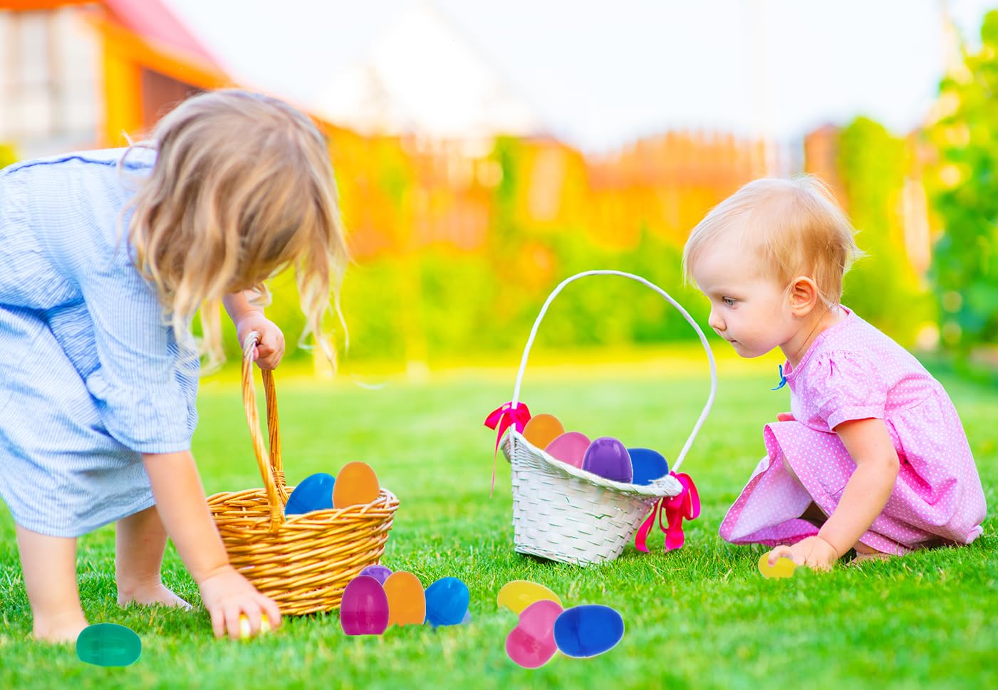The Dreidel Company reusable plastic eggs for holidays and celebrations.