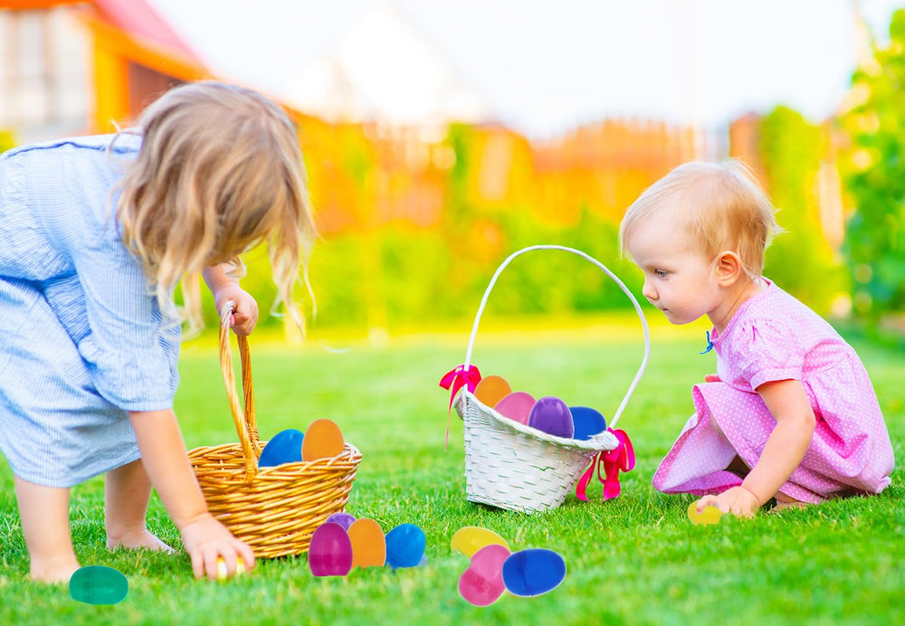 The Dreidel Company reusable plastic eggs for holidays and celebrations.