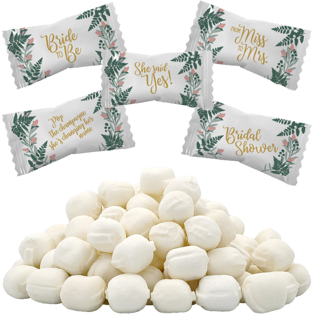 The Dreidel Company bridal shower butter mints on a tray, ideal for celebratory receptions.