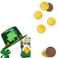 The Dreidel Company foil-wrapped coins evoke festive shine and easy party favors.