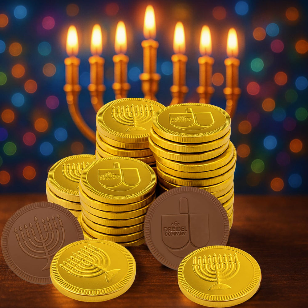 Hanukkah themed window box by The Dreidel Company adds festive decor.