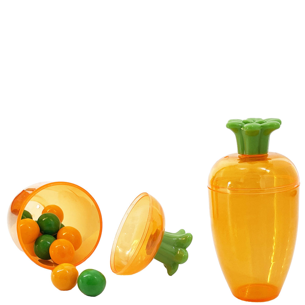 Plastic Easter carrot pack from The Dreidel Company for festive gifting