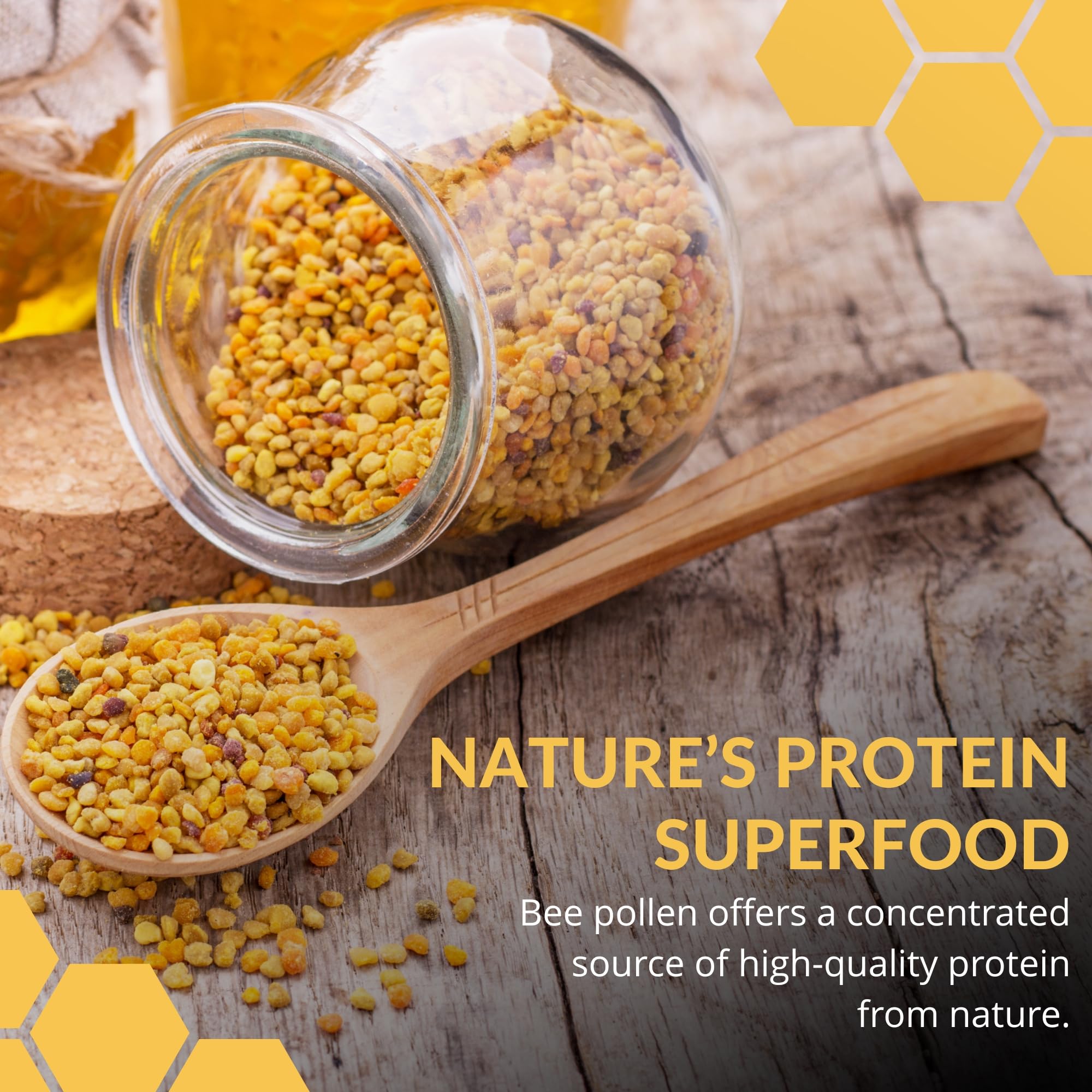 The Fantozzi Honey Co bowl of pollen with yogurt illustrating versatile use.