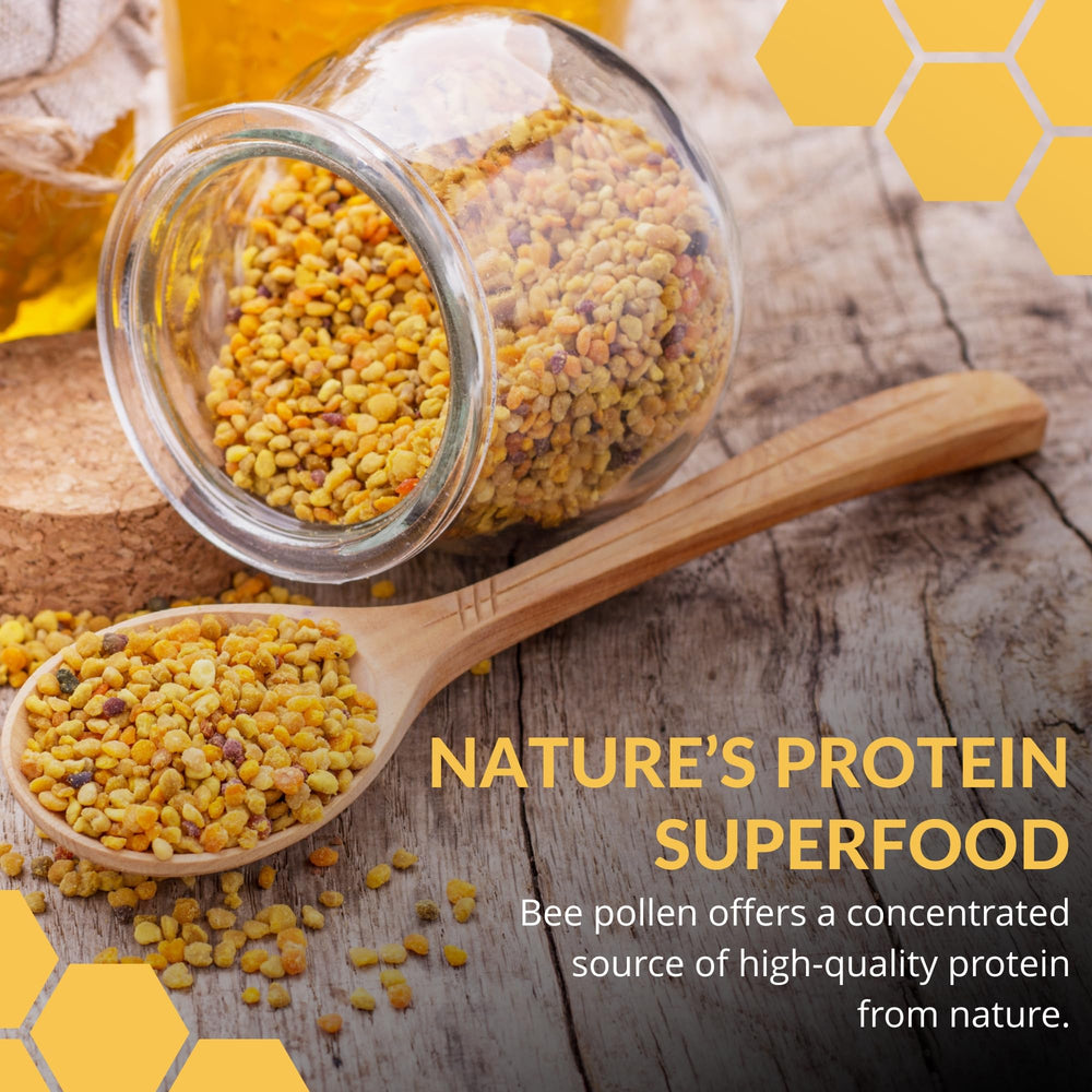 The Fantozzi Honey Co bowl of pollen with yogurt illustrating versatile use.