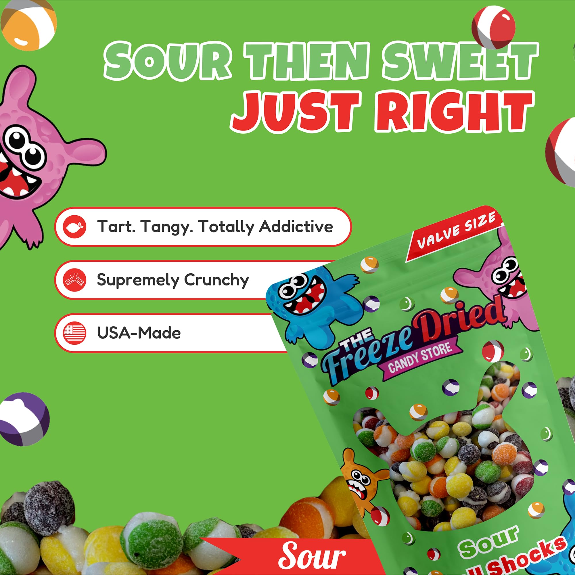 The Freeze Dried Candy Store Reusable bag—resealable for later enjoyment.