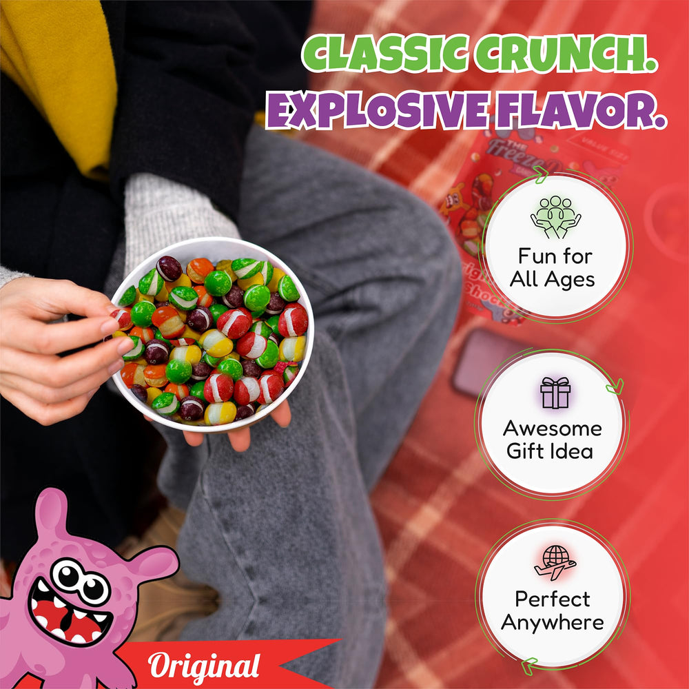 The Freeze Dried Candy Store Crunchy Texture close-up—crisp bite detail.