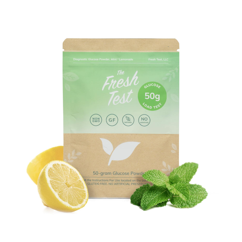 The Fresh Test Mint Lemonade powder for quick, refreshing hydration on the go.