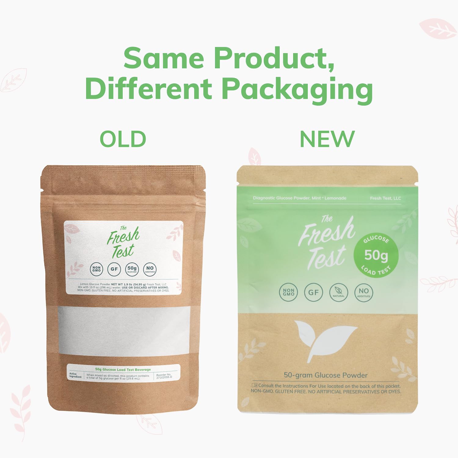 The Fresh Test Packaging display highlights a convenient seven-pack.