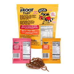 The FROOT Thief Mango Whip close-up displays vivid orange fruit tones.
