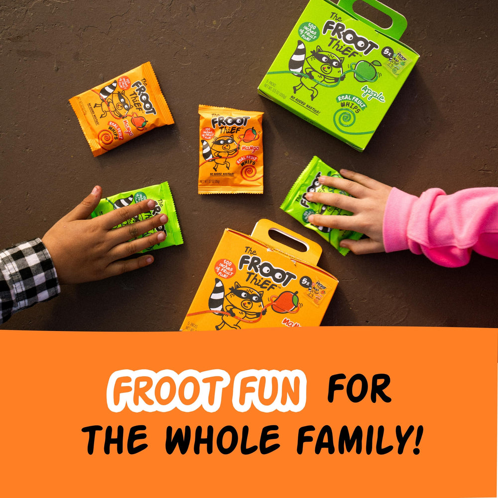The FROOT Thief Mango real fruit snack whip, no artificial colors or flavors