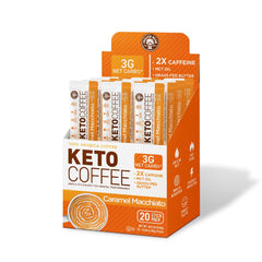 The Frozen Bean Caramel Macchiato sticks ready for on-the-go energy.