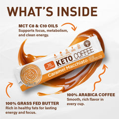 The Frozen Bean Caramel Macchiato with MCT oil boost in view.