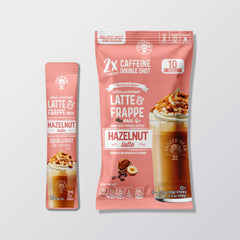 The Frozen Bean hazelnut frappe bottle pour highlights bold aroma and on-the-go caffeine lift.