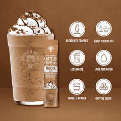 The Frozen Bean hot latte pour showcases creamy texture and bold espresso for cozy days.