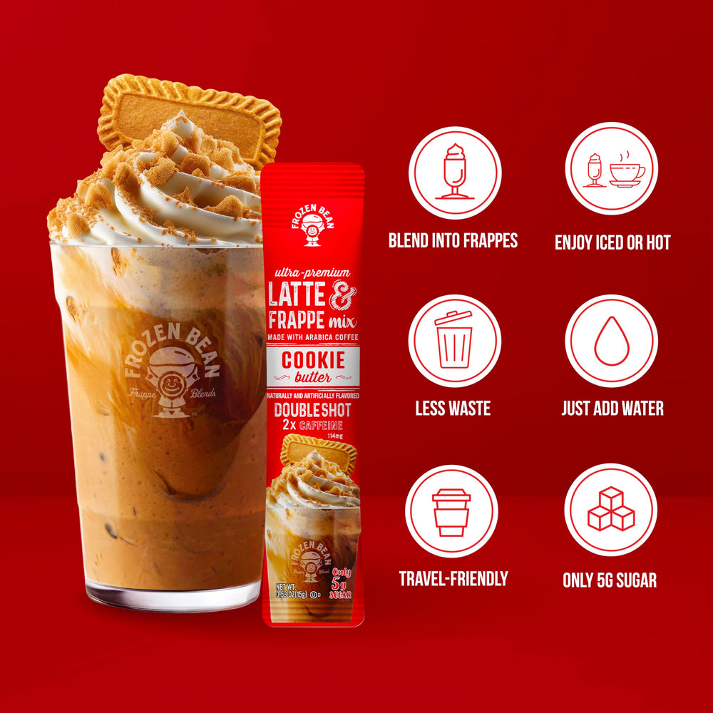 Hot latte served from The Frozen Bean mix for a comforting caffeine moment.