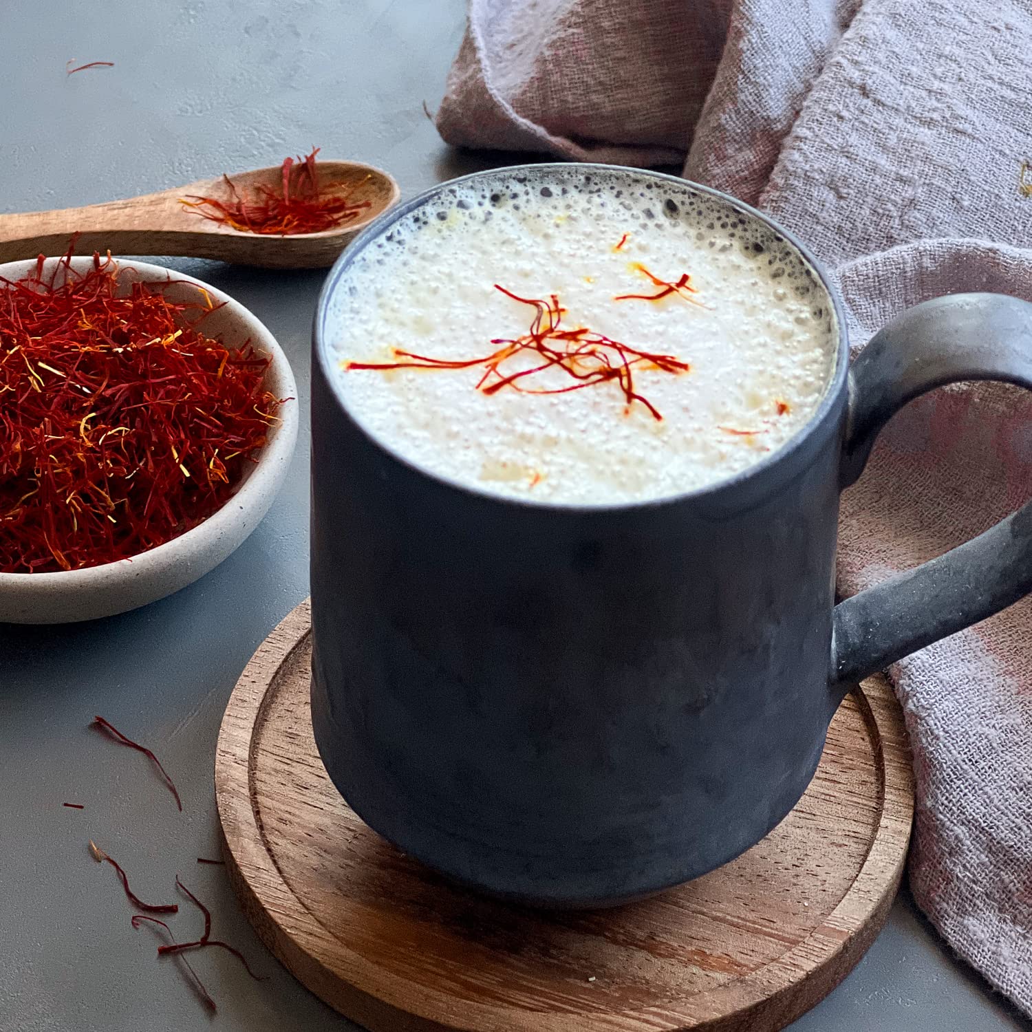 The Gathering of Saffron saffron for culinary staples like paella, risotto, and tea.