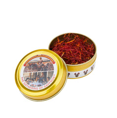 The Gathering of Saffron threads close-up showing premium color and aroma for cooking.