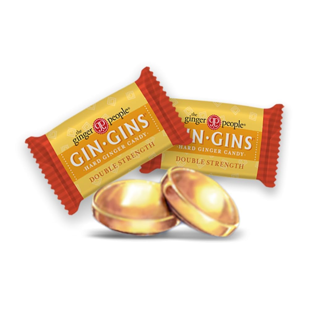 The Ginger People Gin Gins Double Strength closeup highlights bold ginger pieces and flavor