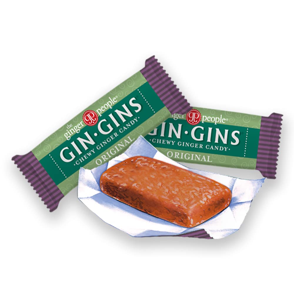 The Ginger People GIN GINS original chews are vegan and non-GMO for clean snacking.