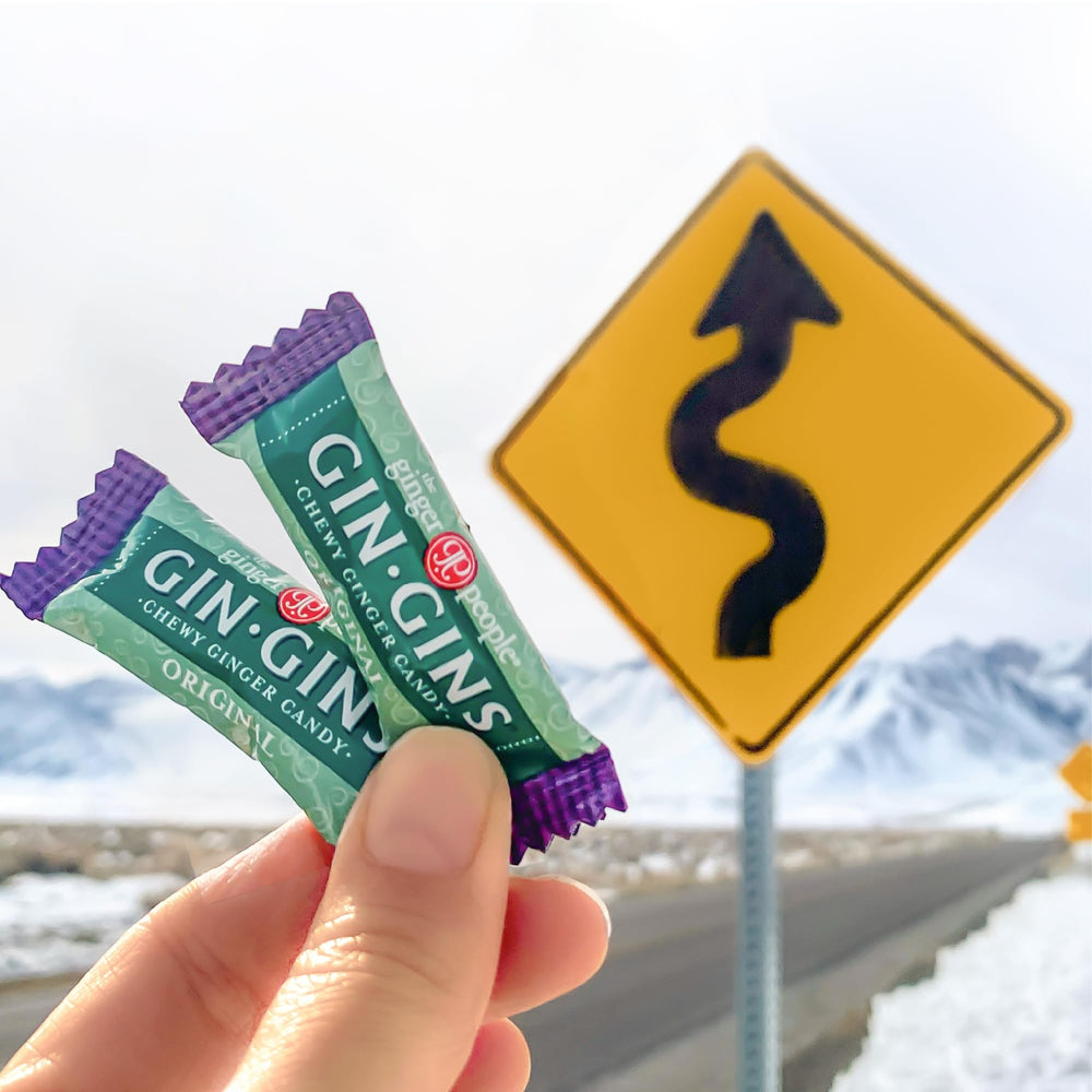 The Ginger People Gin Gins Peanut ginger chews pair nutty notes with ginger for a tasty snack.