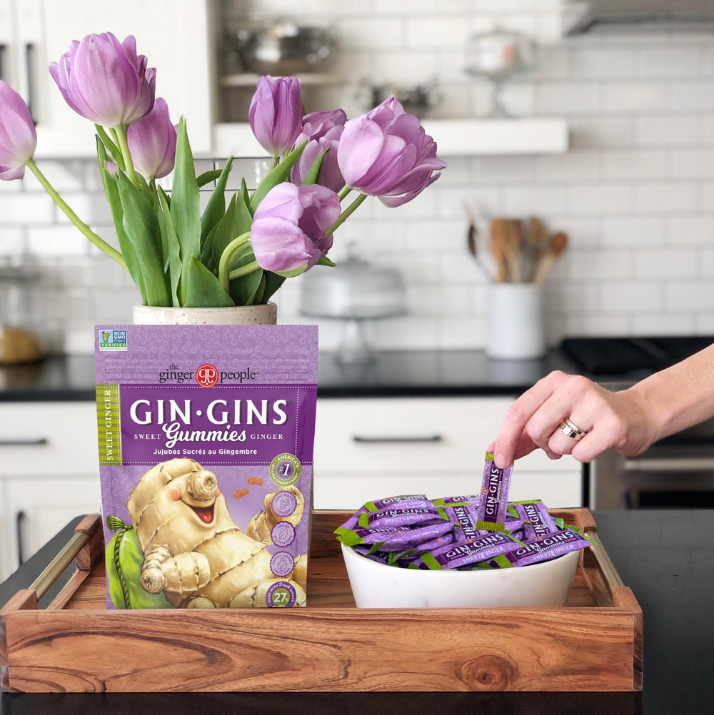GIN GINS closeup reveals chewy texture and bold ginger flavor