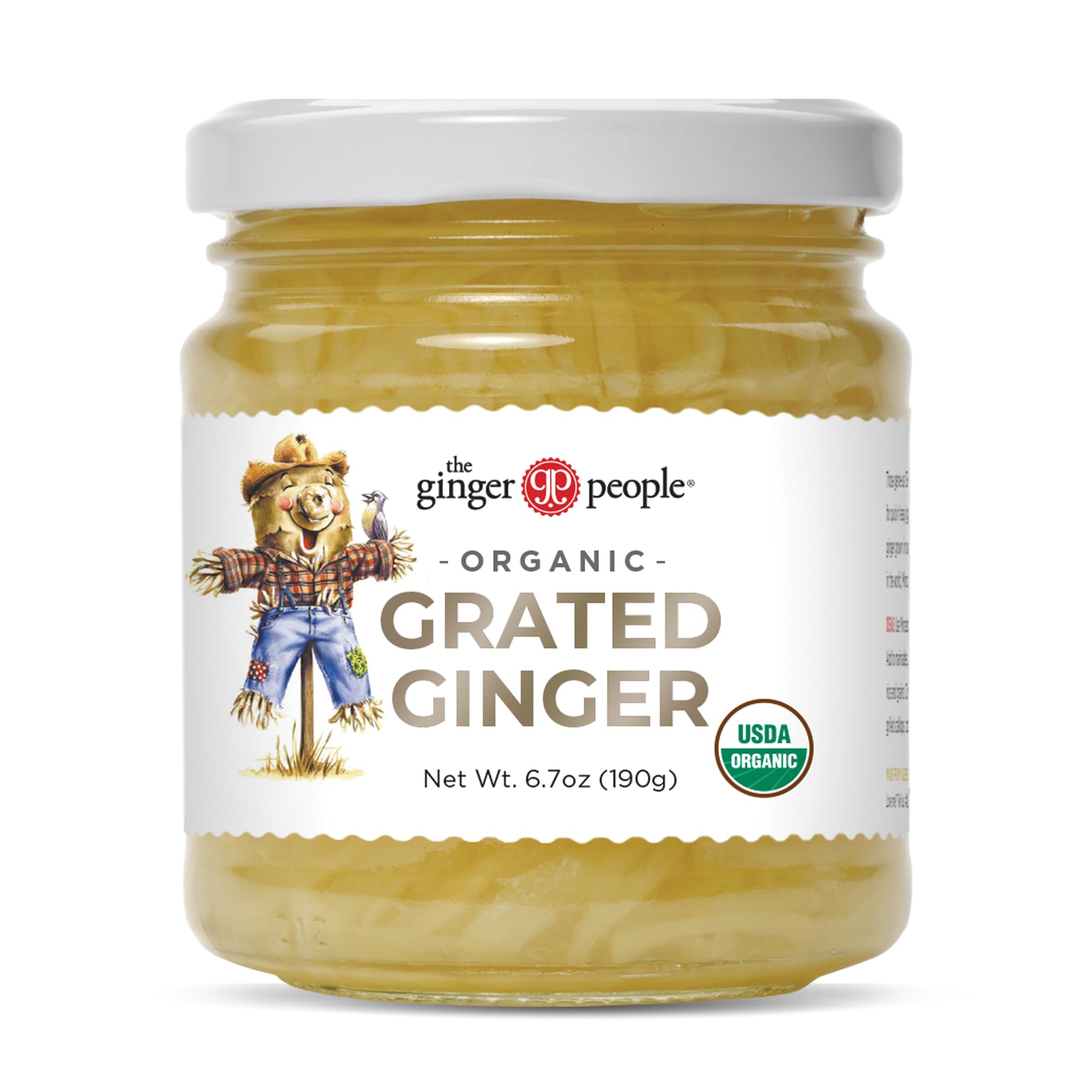 The Ginger People organic grated ginger package front view for quick kitchen prep.