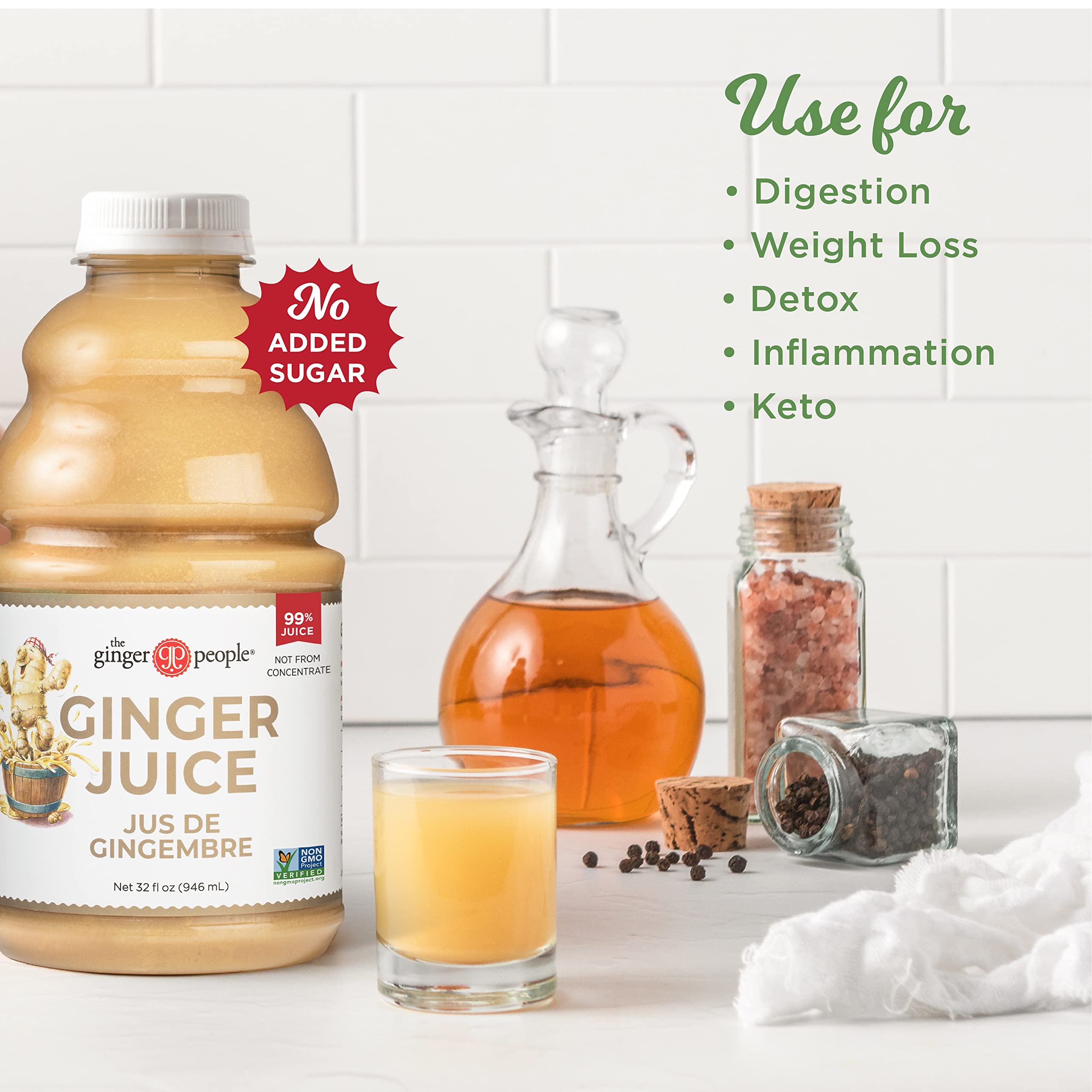 The Ginger People 99% Pure juice fresh-ginger closeup ideal for cooking and flavor boosts.