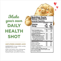 The Ginger People ginger juice unsweetened closeup highlighting pure flavor for recipes.