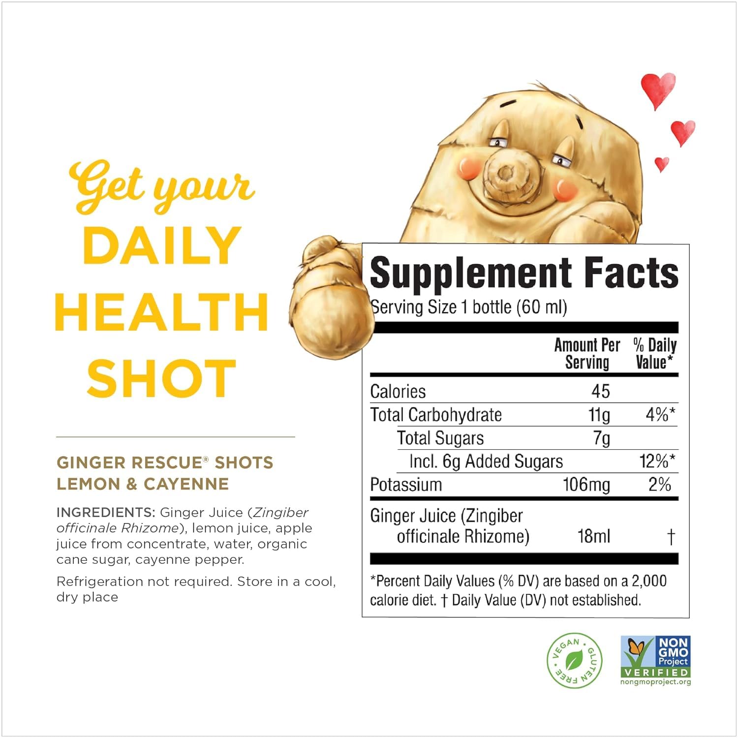 The Ginger People Ginger Rescue Shot 12-pack ready for on-the-go wellness.