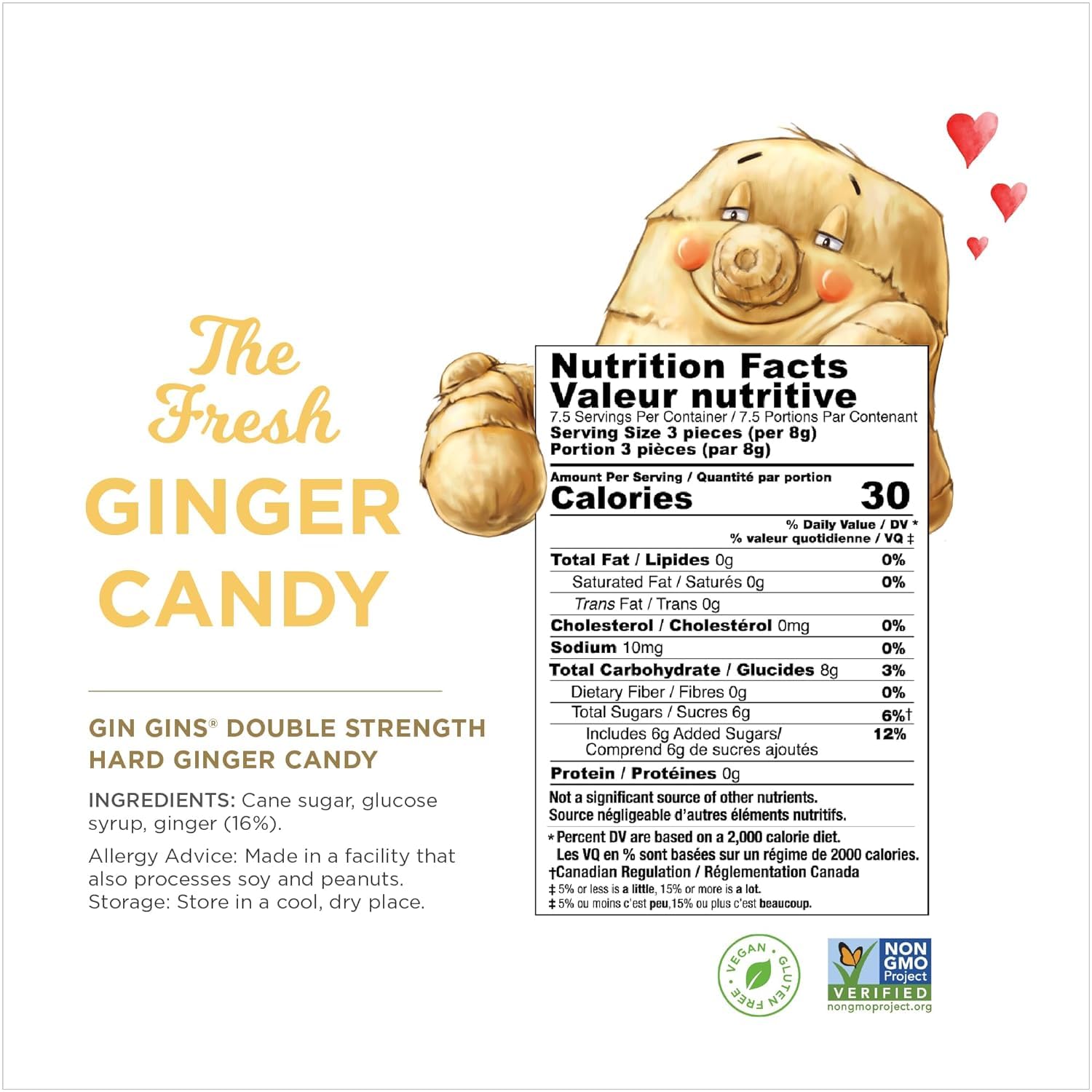 The Ginger People individually wrapped ginger candy offers convenient, mess-free snacking on the go.