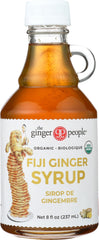 The Ginger People organic ginger syrup 8-oz bottle ready to sweeten beverages and desserts