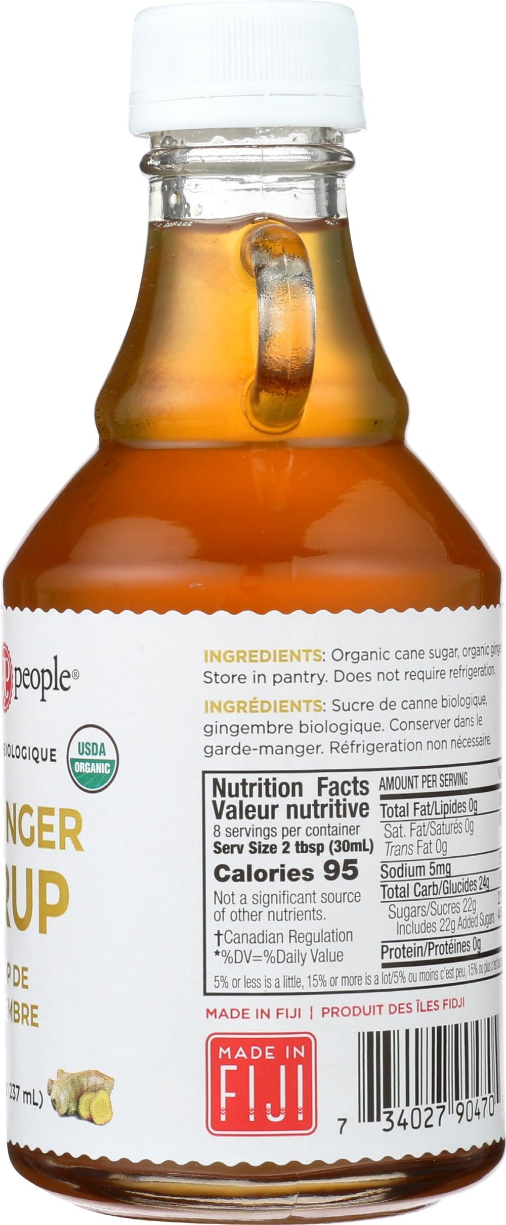 The Ginger People organic ginger syrup tea serving scene