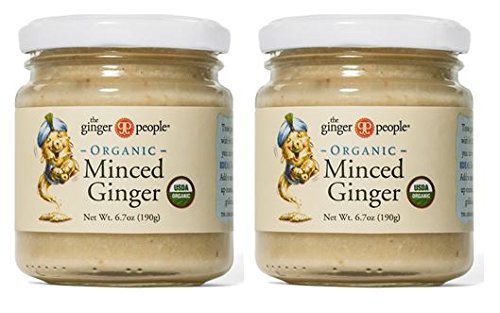 The Ginger People Organic Minced Ginger 6.7 oz pack 2 ready-to-use for cooking.