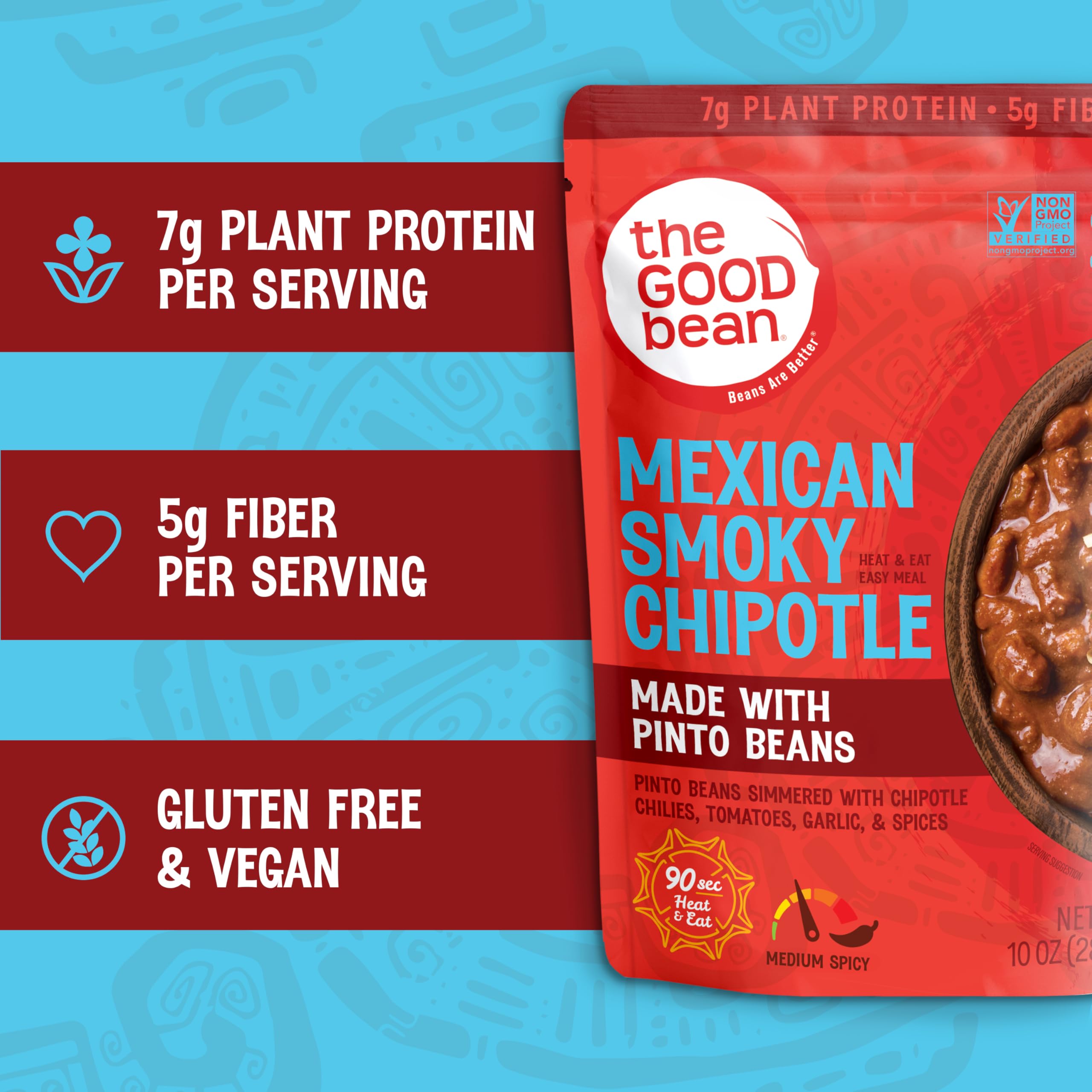 The Good Bean protein and fiber-rich pouch for satisfying plant-based meals.