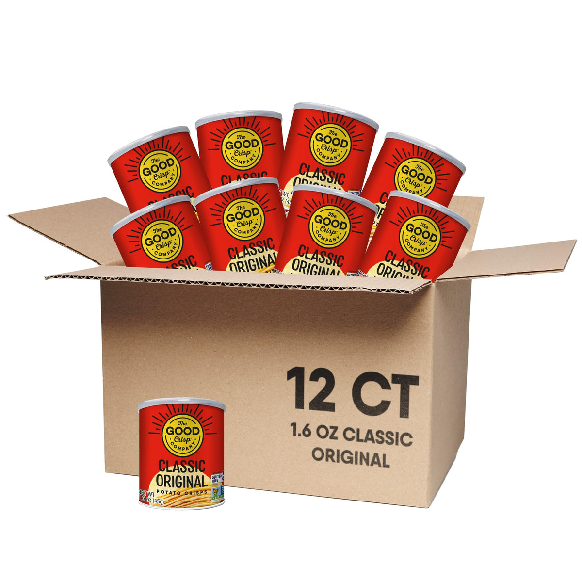 The Good Crisp Company Good Crisps Minis Original pack, lunchbox-friendly gluten-free snack.