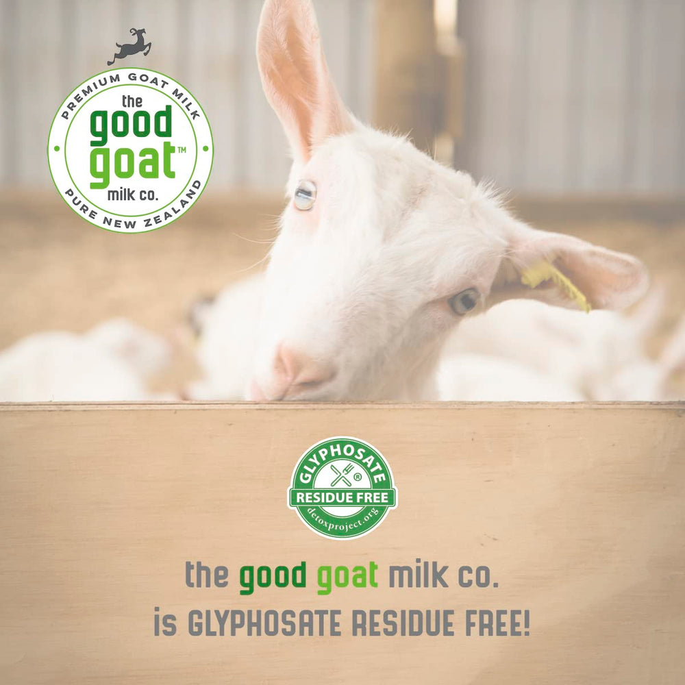 Goat milk powder prepared as beverage, easy to mix and enjoy