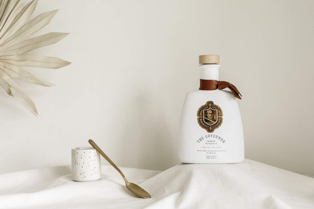 The Governor olive oil with pasta highlights robust flavor for sauces.