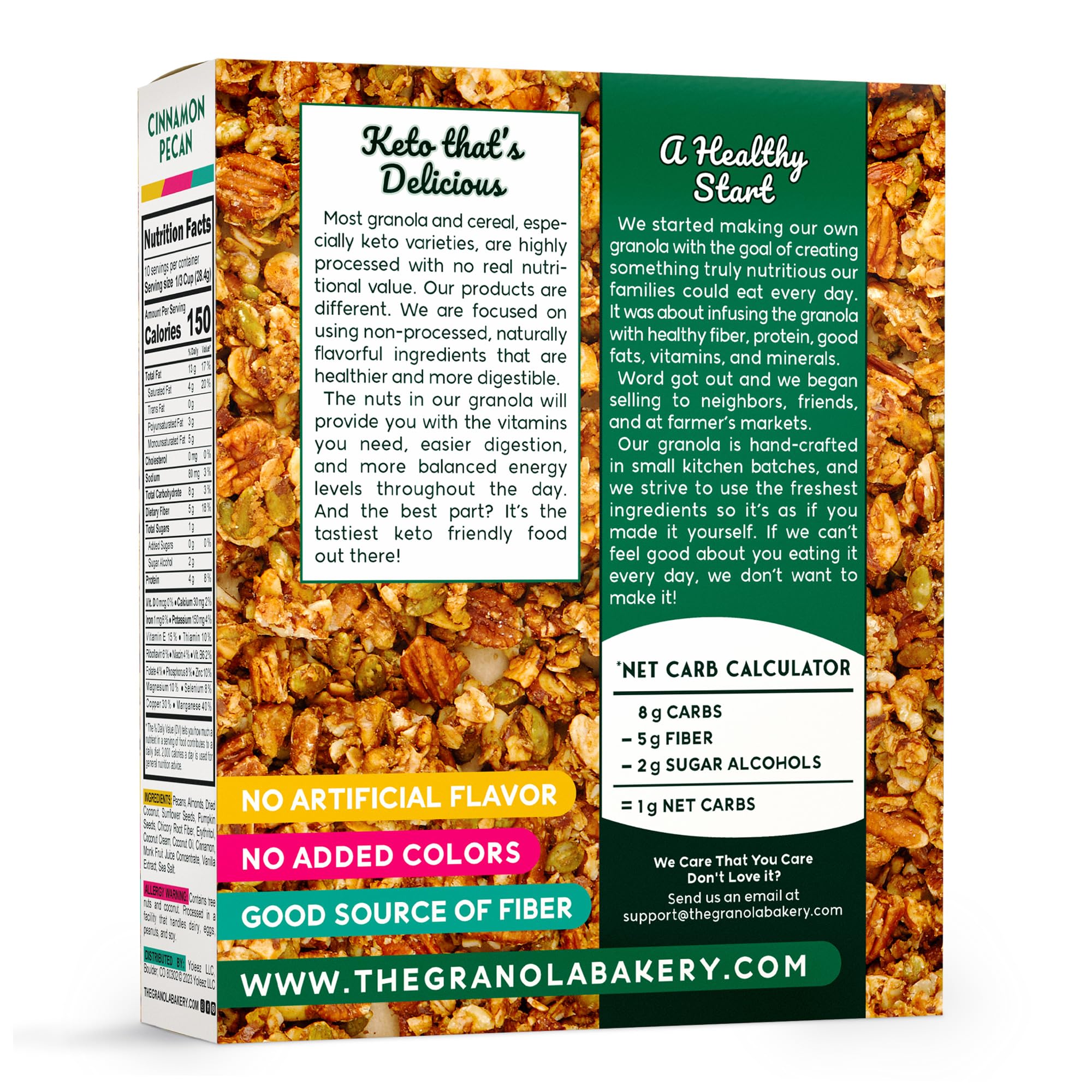 1g net carb label emphasizes a keto-friendly option for mindful snacking.