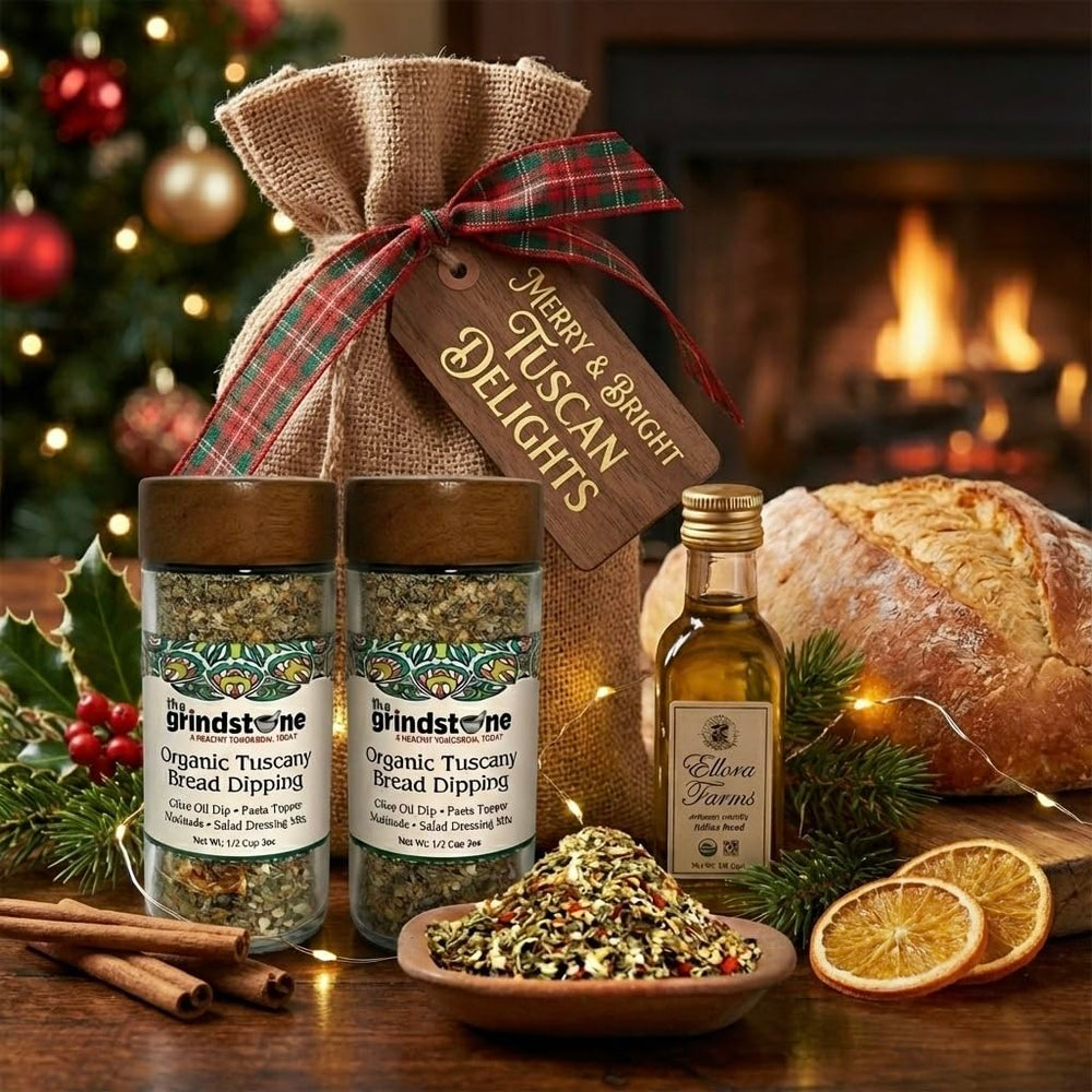The Grindstone gifting set makes a thoughtful gourmet present for home cooks.