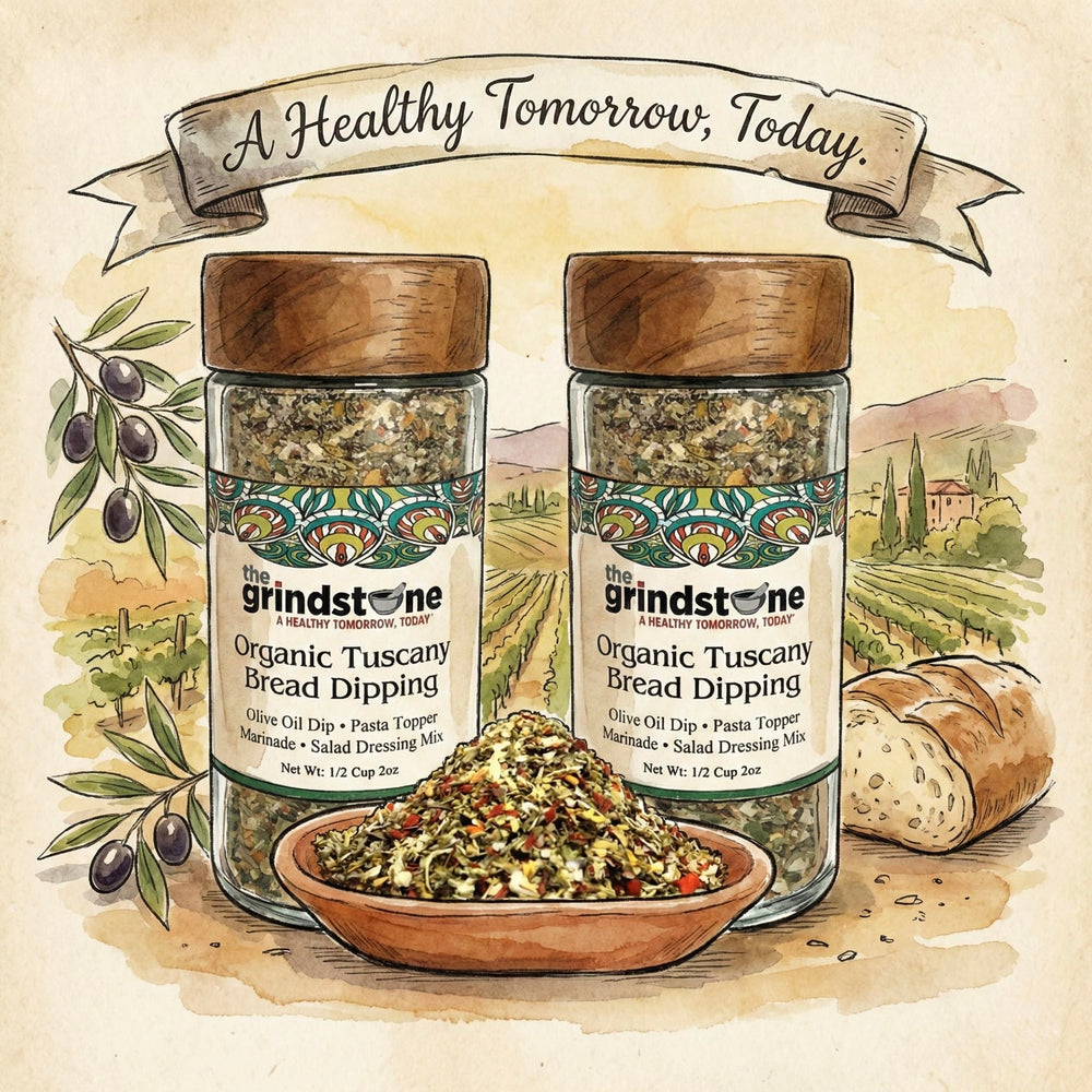 The Grindstone reusable glass jars support sustainable storage in any pantry.