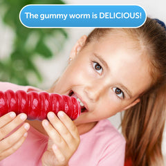 The Gummy Bear Guy gluten-free gummy worm highlighting gluten-free option