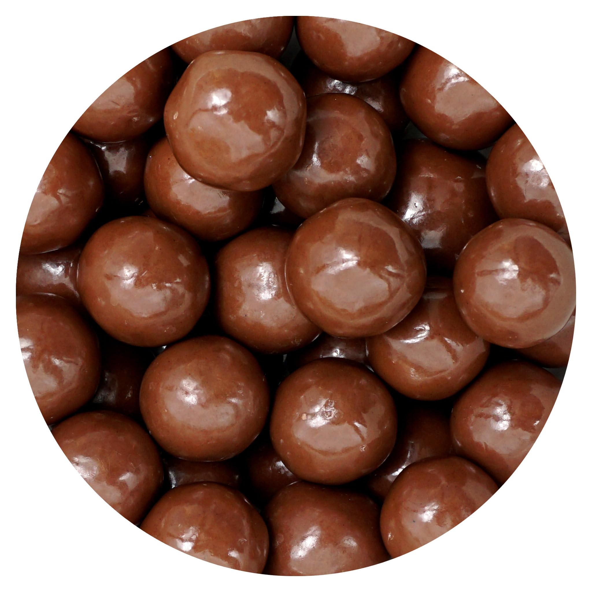 The Hampton Candy Company Milk Chocolate Malt Balls bulk bag ready for sharing at gatherings