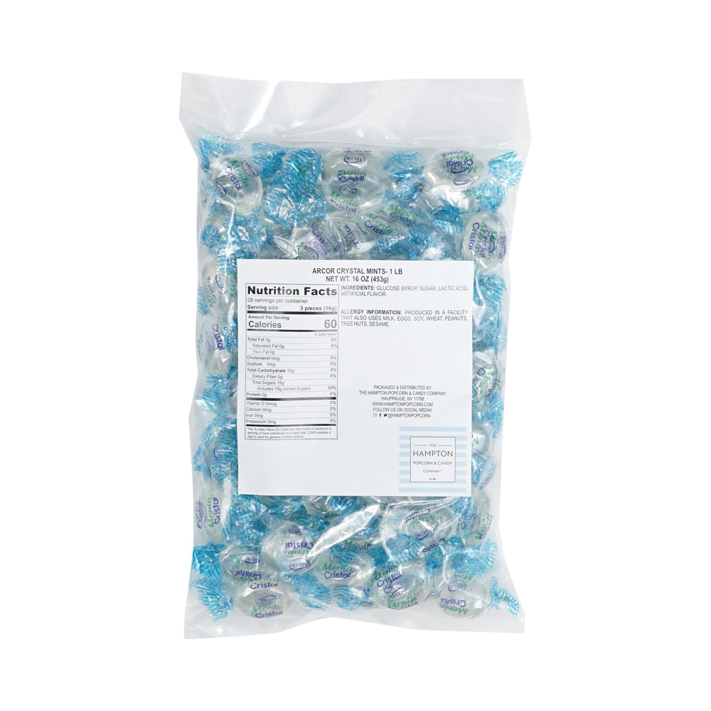 Arcor Crystal Mints are individually wrapped for easy on-the-go snacking