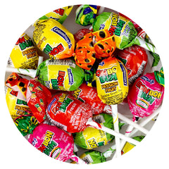 The Hampton Bon Bon Bum assorted flavors pops for party favors and celebrations.