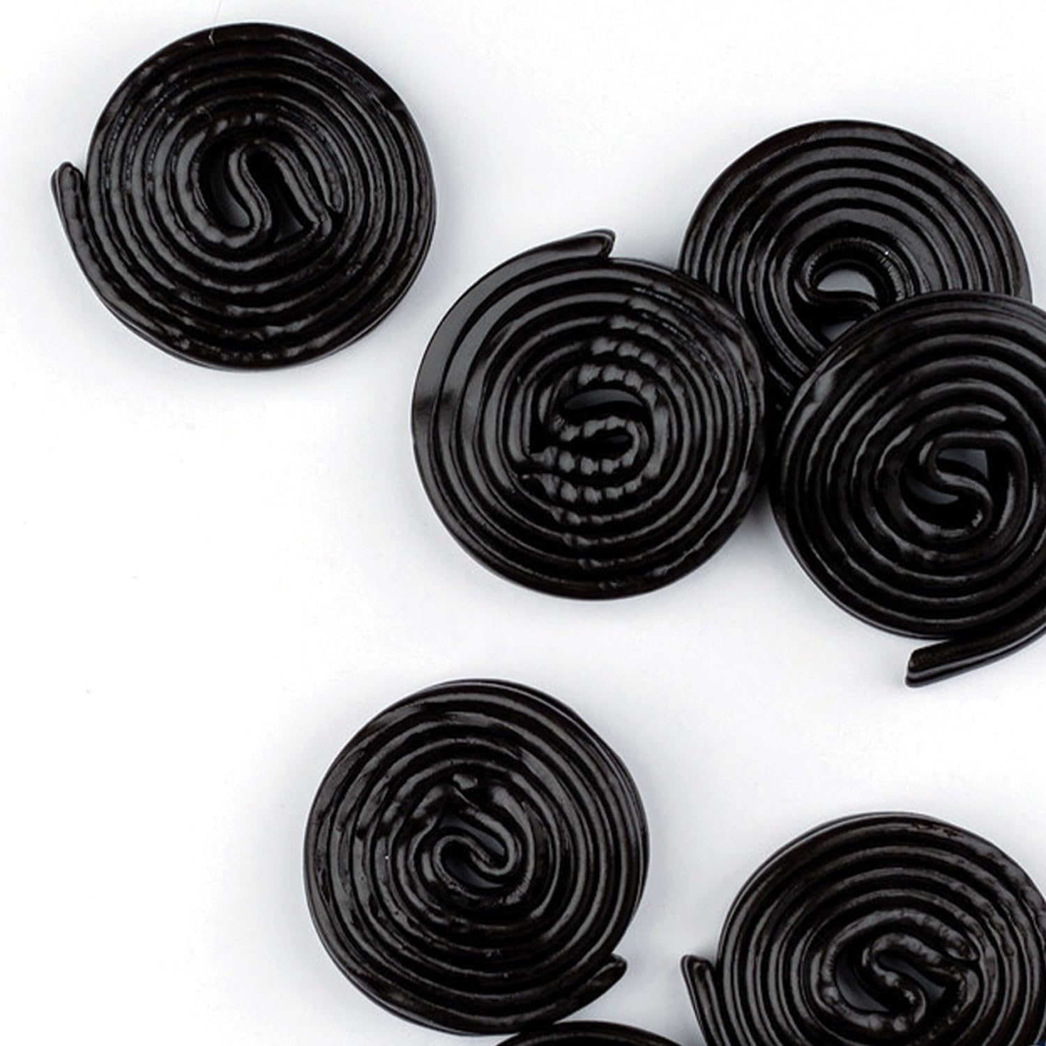 Party setting with Broadway Licorice Wheels as festive favors for gatherings.