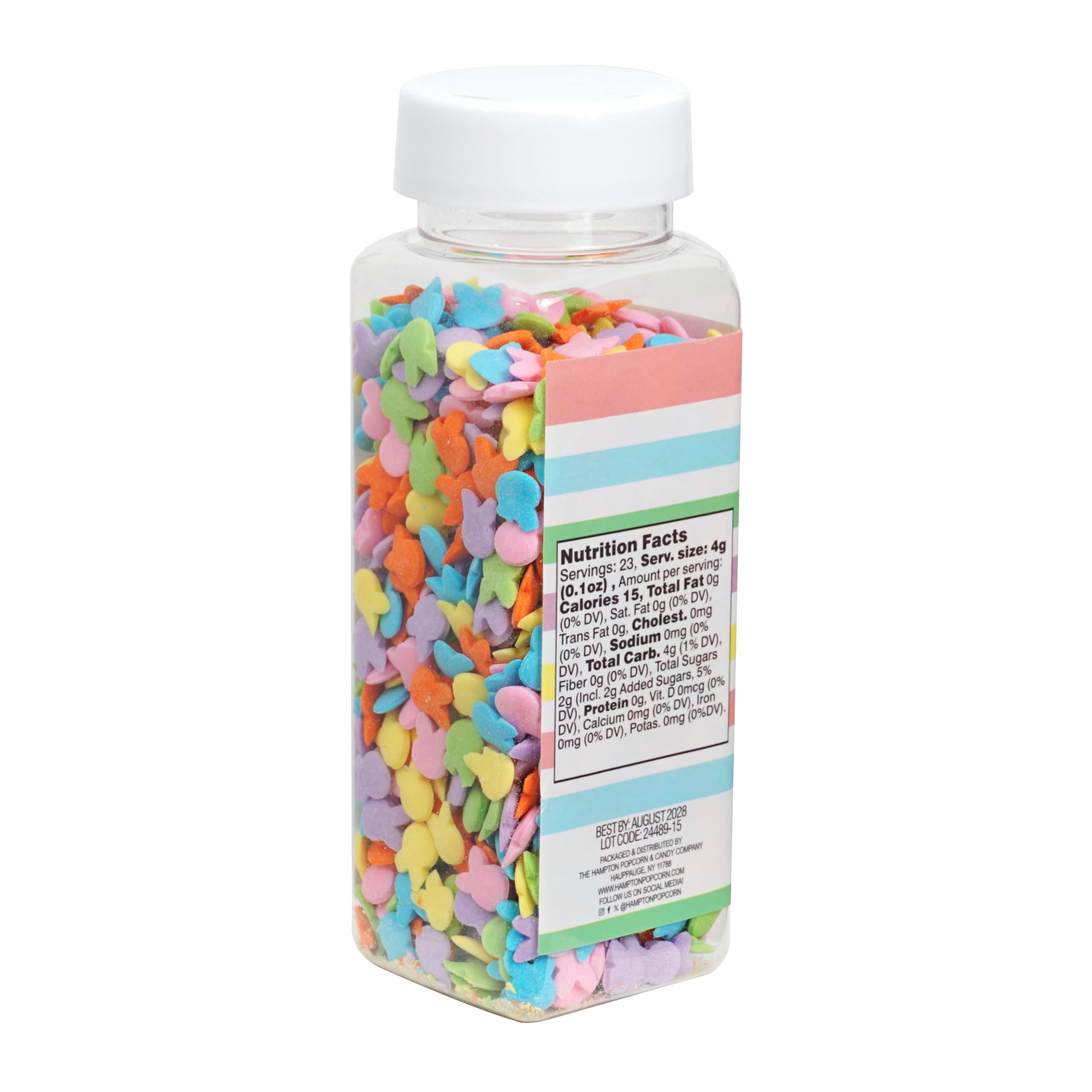 The Hampton Bunny Confetti Sprinkles purple jar creates dramatic dessert details.