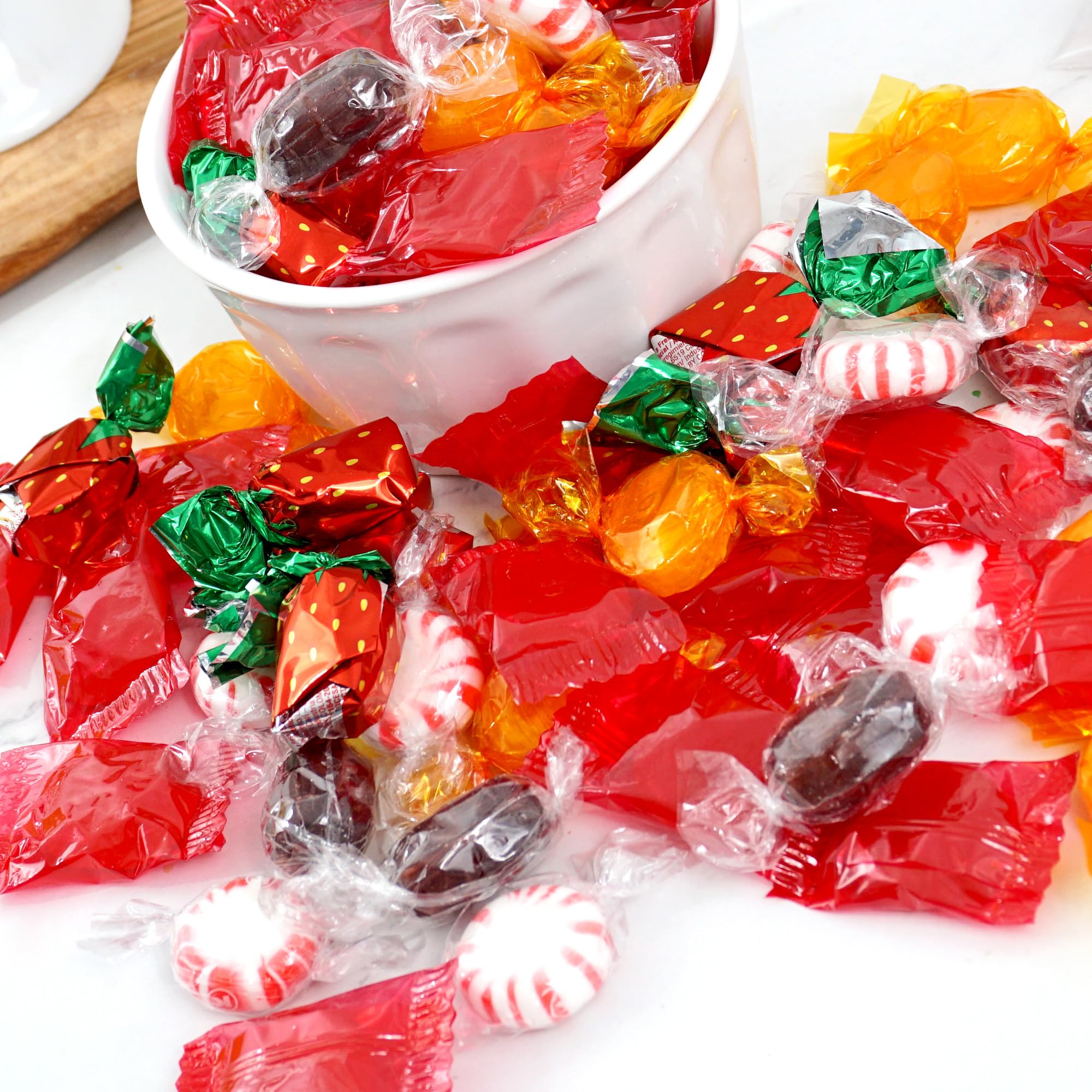 The Hampton Candy Company cinnamon discs offering a warm, spicy bite.