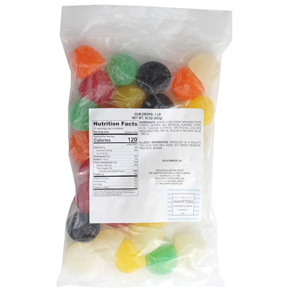 The Hampton Candy Company giant gummy drops in jumbo size great for celebrations.