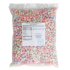 The Hampton Candy Company mini dehydrated marshmallows close-up for snacks and desserts.
