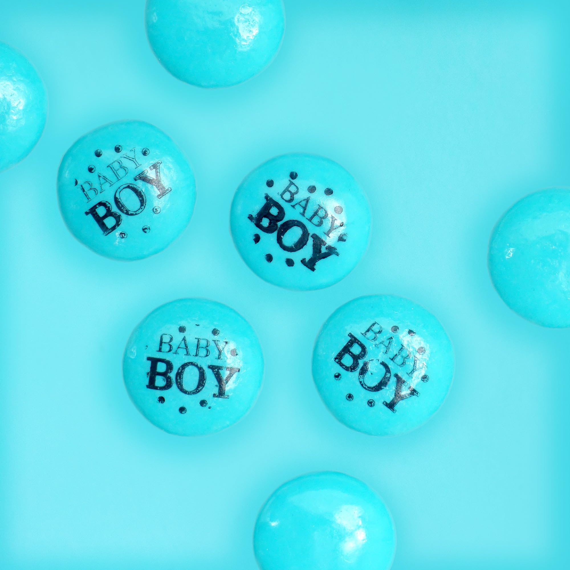 The Hampton Candy Company baby boy blue gum buttons gift idea for mom-to-be